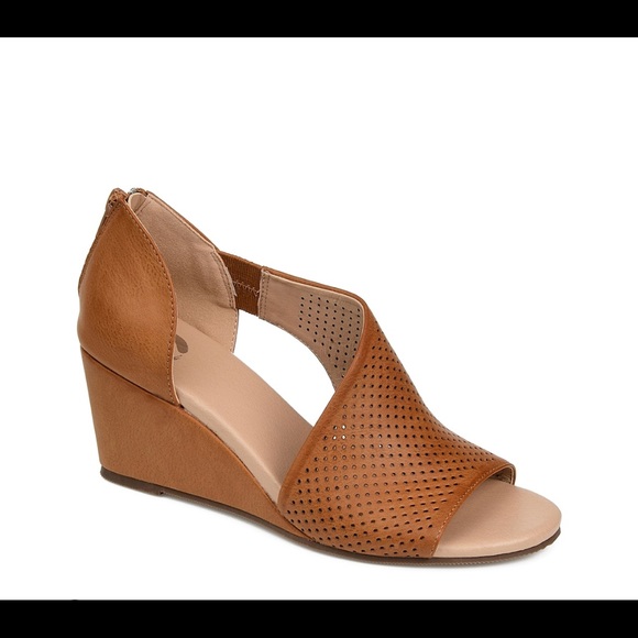 Journee Aretha Wedge Sandal - Womens Size 6.5 - Picture 1 of 9